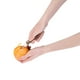 thumbnail image 4 of Channel Knife, Cocktail Garnish Citrus, herramienta de barra de madera de nogal y acero inoxidable con remaches, juego de 1, marrón, 4 of 5