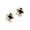 Black, variant on BNNG Trendy Geometric Ear Studs Minimalist Metal Ear Studs Square Geometric Earrings For Women Wedding Rhinestone Earring Gold Color Dangle Earrings Boho Feather Earrings