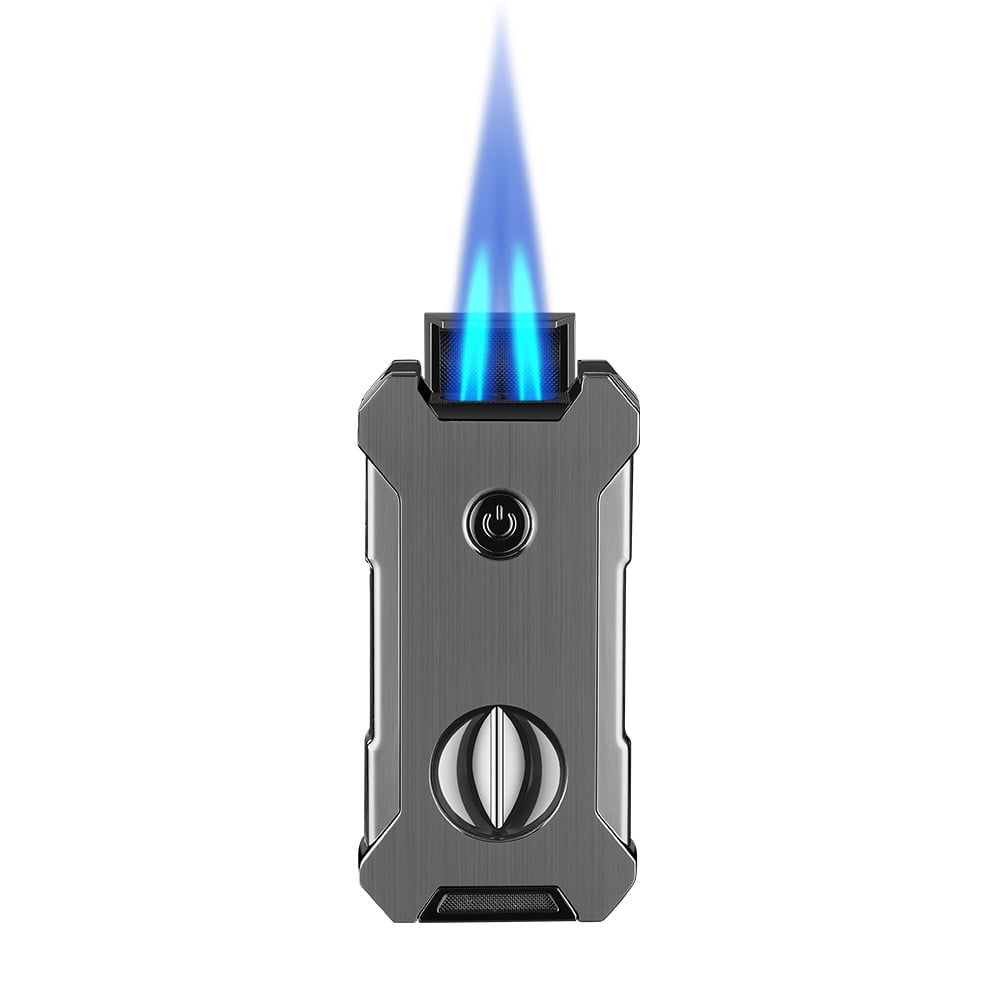 Cigar Lighter Straight Windproof Multifunctional V Cutter Hole Puncher 5 In 1 Cigar Lighter Cb-25Bx