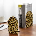 thumbnail image 5 of Hirioo Sunflower 6 for Bookends Decorative Bookends for Shelves for Home or Office, Non-Slip Base, 5 of 8