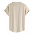 thumbnail image 3 of Playera Azul Hombre Camiseta Corte Bajo Curvo, 3 of 3