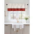 thumbnail image 2 of Valances for Windows Abstract Gemoetric Rod Pocket Cafe Window Treatments Valance Curtains for Kitchen Bathroom Laundry Basement Windows 42"x12", 2 of 9
