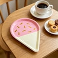thumbnail image 5 of Dongrere 8 Pcs Disposable Paper Plates, Ice Cream Snack Plates, Triangle Paper Plates for Home Party Shower Wedding Supplies, 7x10 Inch, Pink, 5 of 6