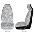 thumbnail image 2 of Gray Watercolor Leaf Pattern Car Seat Covers Front Seats Universal Fit for Cars SUV Truck Auto Interior Accessories, 2 of 3