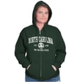 thumbnail image 4 of North Carolina Cute Footprints Beach Zip Up Hoodie Men's Women's Brisco Brands 2X, 4 of 6
