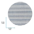 thumbnail image 5 of Livabliss Outdoor Rugs, 5ft Round Eagean Global Blue Round Area Rug for Patio, Porch, Deck, Backyard, Waterproof Indoor Outdoor Carpet (5'3" x 5'3"), 5 of 9
