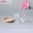 thumbnail image 4 of 4 cúpulas de cristal, soporte con plantas y flores , cúpulas de cristal en miniatura decorativas suculentas para decoración de para hogar Base de madera de gato Yinane Cúpula transparente, 4 of 8
