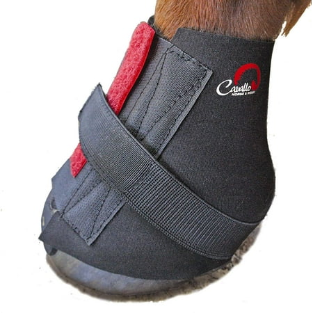 Pastern Wrap for Horse Hoof Boot, Medium, Black, Easy on and off for use with all Cavallo hoof boots By