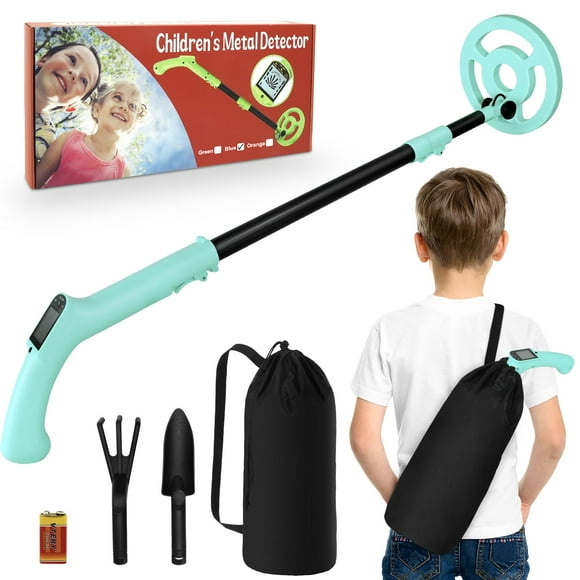 Metal Detector for Kids, iTayga Adjustable Kids Metal Detector(24"-35"), High Accuracy Coil Professional Waterproof Foldable Metal Detector, Very Lightweight(Only 0.88 Po
