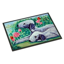 Carolines Treasures 7512MAT Bedlington Terrier Doormat 18x27 27"L x 18"W multicolor