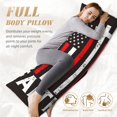thumbnail image 7 of Honeii USA Flag Cross Print Long Body Pillowcase 20x54 in,Body Pillow Cover with Zipper,Large Body Pillowcase,Soft Bed Decorative, 7 of 7