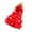 Red, variant on YIFAEUX Christmas Pet Outfit Red/Green Pet Cloak with Star And Pom Poms Puppy Cape Clothes Xmas Tree Elf Costume Holiday Party Attire for Cats And Puppies