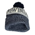 thumbnail image 3 of TOP HEADWEAR City Beanies for Football Fans - Cuff Knit Winter Skull Cap with Pom, New England, 3 of 3