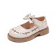 thumbnail image 3 of Zapatos de niña Otoño Zapatos pequeños de cuero con estampado floral Zapatos con lazo Zapatos de princesa de boca baja para rendimiento Primavera y otoño, 3 of 6