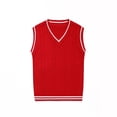 thumbnail image 2 of Otqutp Sweater Vest for Kids Boys Girls V Neck School Uniform Knitted Pullover Comfy Soft Sleeveless Fall Winter Tank Top, 2 of 9