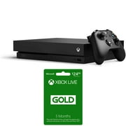Microsoft Xbox One X 1TB Console Bundle with Xbox Live 3 Month Gold Membership