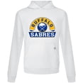thumbnail image 2 of Men's Levelwear White Buffalo Sabres Relay Banner Arch Pullover Hoodie, 2 of 3
