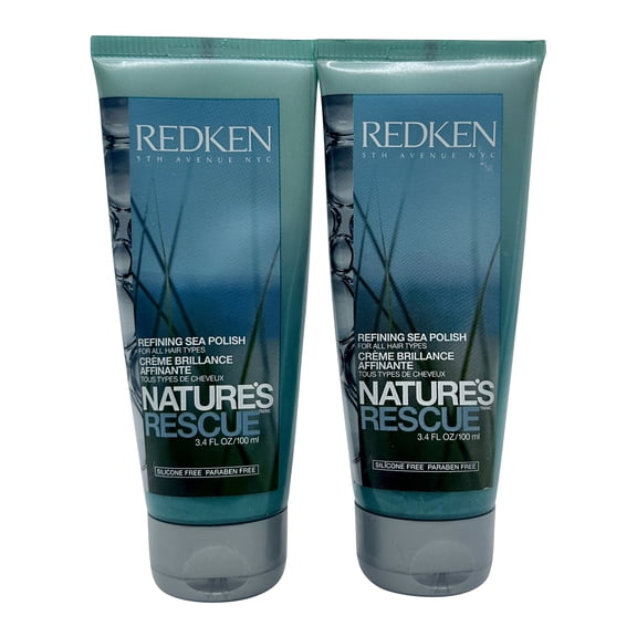 Redken Natures Rescue Refining Sea Polish 3.4 oz All Hair Types Set of 2