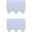 White, variant on 2X Battery Cover Door for Xbox One Controller, Battery Back Shell Repair Part Compatible with Xbox One, One S, One X Wireless Controller (Black)