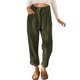 thumbnail image 2 of Pantalones largos de cintura alta, pantalones rectos sueltos, pantalones largos puros, pantalones largos con bolsillos, valor excepcional, 2 of 5