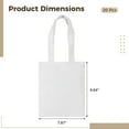 thumbnail image 4 of Canvas Tote Bag Bulk 20 Pack,Blank Reusable Sublimation Tote Bags,DIY Craft Blank Grocery Bags with Zipper & Inner Pocket,Ideal for Custom Projects,Events, 4 of 5