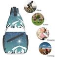 thumbnail image 5 of Christian Christmas Nativity Scene Sling Bag Crossbody Hiking Travel Chest Bags Backpack Shoulder Daypack for Women Men, 5 of 7