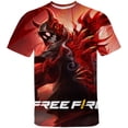 thumbnail image 3 of Camiseta de videojuego Free Fire, camiseta de manga corta con estampado 3D para hombre, camisetas casuales de verano, ropa para hombre, camisetas para adolescentes, camiseta, 3 of 5