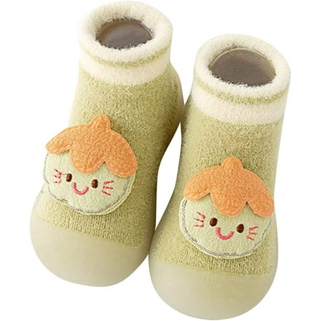 

QWZNDZGR Outdoor Shoes Socks Baby Sneakers Toddler First Walking Shoes Slipper Floor Breathable Thick Boys Girls