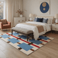 thumbnail image 2 of 9X12 Area Rugs Machine Washable Rugs for Living Room, Non Slip Throw Rug with Rubber Backing, Rug for Entryway、Bedroom、Kitchen、Floor and Dining Room, 2 of 6