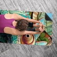 thumbnail image 5 of Chameleon Gym Towel with Storage Bag, 72.8"x26.8", Suitable for Yoga, Pilates, Fitness - Yoga Blanket, Yoga Mat Towel, Hot Yoga Towel Included, 5 of 6