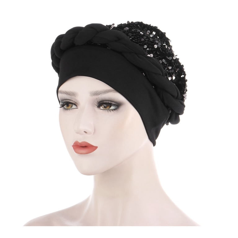 LEKODE Headscarves Satin Lined Beanie Sports Headbands for  display picture 3