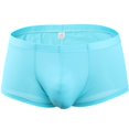 thumbnail image 3 of Aayomet Mens Boxers Mens Enhancing Briefs Underwear Men Low Rise Ice Silk Lightweight Stretch Smooth Comfy Tagless Undies,Blue XXL, 3 of 4