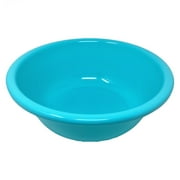 4 Pcs of 12 Round Plastic Wash Basin, Dish Bowl, Laundry Bowl, Cleaning Pail, Shampoo Basin & Trays (4 Quart Capacity)