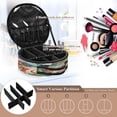 thumbnail image 4 of BZSMCE Makeup Bag Large Travel Cosmetic Bag with Adjustable Dividers Fashion Flamingo in A Garden Of Colors Printed, 4 of 7
