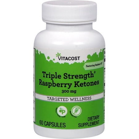 Triple Strength Raspberry Ketones - Featuring Razberi-K -- 300 Mg - 60 Capsules