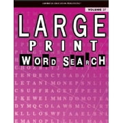 Large Print Word Search: Large Print Word Search : Volume 37 (Series #37) (Paperback)