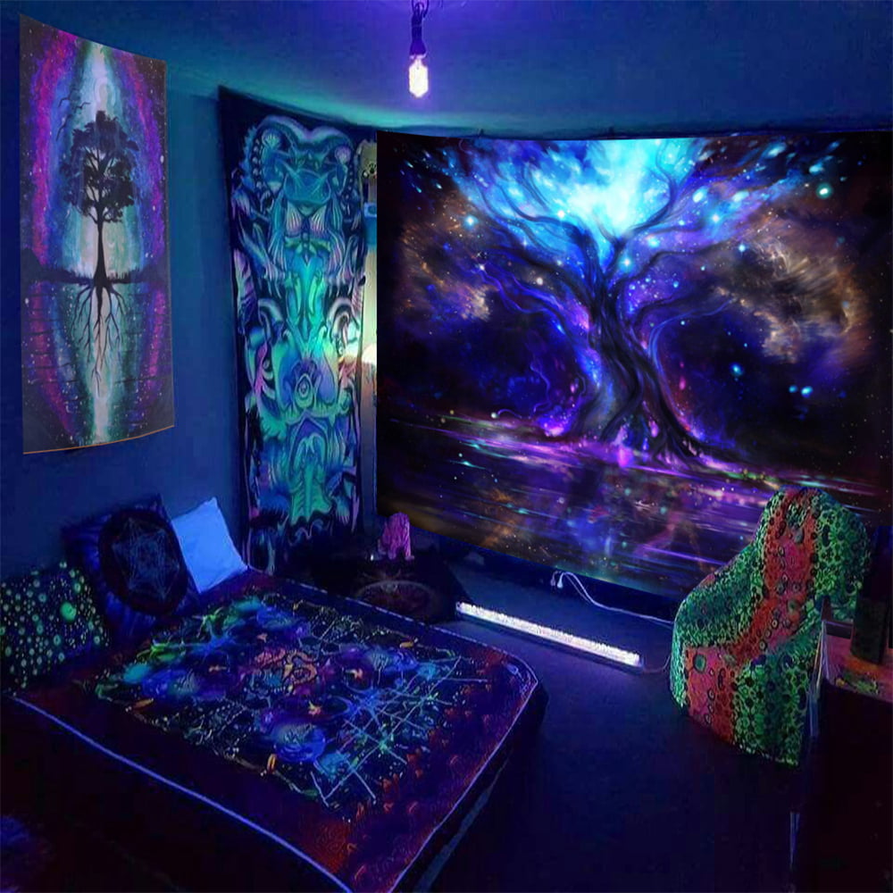 CUH Hippie Trippy Wall Hanging Blanket Bedroom Bohemian Tapestry ...