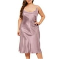 thumbnail image 2 of JDQJBZ Chemises de Nuit pour Femmes Grande Taille Sans Manches Robe de Nuit Tenue d'Intérieur, 2 of 4