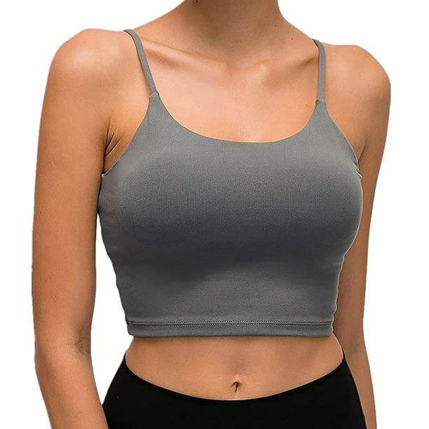 Flywake Summer Savings Clearance 2023! Womens Tops,Women Summer Vest Short  Tank Tops Sleeveless Shirt Blouse Casual Crop Tops T-Shirts