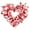 C #2, variant on StlyGar Valentine's Day Heart Wreath, Pink and Red with Heart Decorations, 15.75 x 14.57 Inches, Door Decor (1pcs)