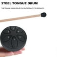 thumbnail image 5 of Rain Drum for Outside Steel Tongue Drum, 6 Notes 3 Inches Chakra Tank Drum Steel Percussion Padded Mallets, 5 of 5