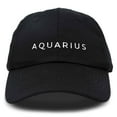 thumbnail image 4 of DALIX Zodiac Sign Aquarius Hat Women's Embroidered Baseball Cap in Black, 4 of 6