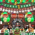 thumbnail image 5 of Football 1st Birthday Decorations, include First Down Banner, Football Monthly Photo Banner, One Year Old Centerpiece, Cake Toppers, Balloons for Boys Baby First Birthday Football Party Supplies, 5 of 8