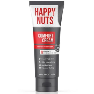 Happy Nuts Comfort Cream, Anti Chafing Relief Deodorant for Men