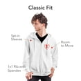 thumbnail image 3 of Firestone Apparel Zip Up Hoodie - Zippered Hooded Sweatshirt with Logo Shield Print – Unisex for Men or Women in Loose Classic Fit – Adult Sizes, 3 of 7