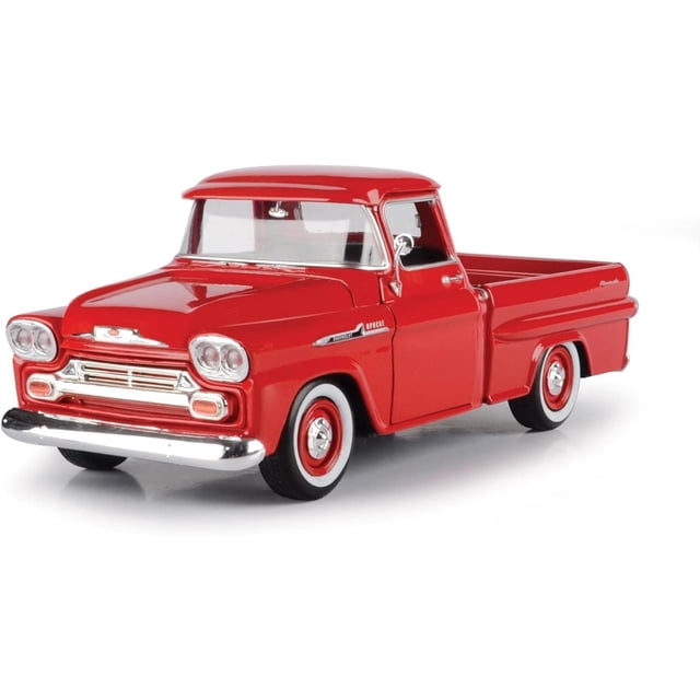 Motor Max 1:24 W/B American Classics 1958 Chevrolet Apache Fleet Side Pickup Camión fundido a presión