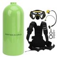 thumbnail image 1 of Didep kit de buzón de aire de repuesto cilindro de buzón de aire de repuesto tanque de oxígeno submarino con capucha de mochila verde, 1 of 10