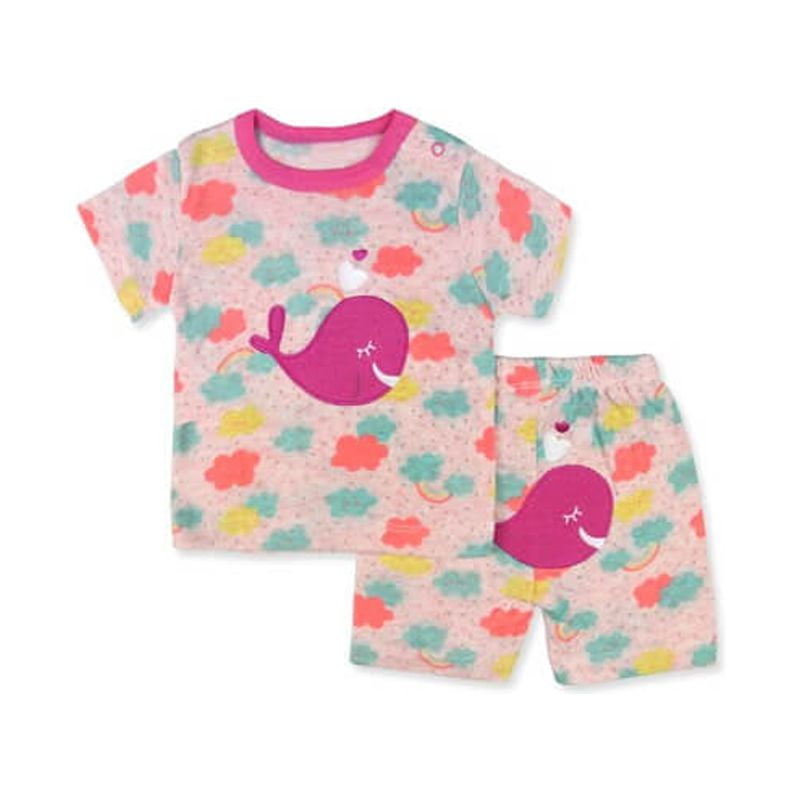 Set 2 Pijamas Short Manga Corta Bebes Y Ni os 9M Ni a BabyKids