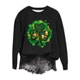thumbnail image 3 of TaTaai Womens Holiday Graphic Sweatshirt St Patricks Day Long Sleeve Crewneck Loose Fit Casual Pullover Top Luck Theme Gift, 3 of 5