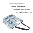 thumbnail image 3 of FORMRS Womens Canvas Tote Bag with Zipper Inner Pocket Shoulder Handbag, Vibrant Cute Cat, 3 of 7